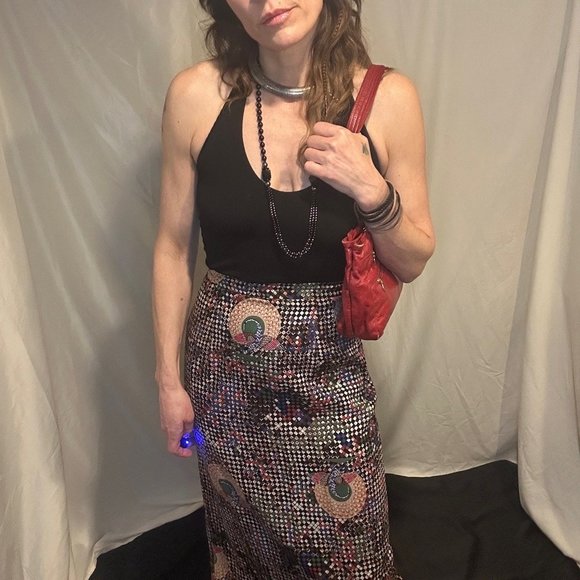 Vintage Red Leather handbag Sas - Picture 4 of 16